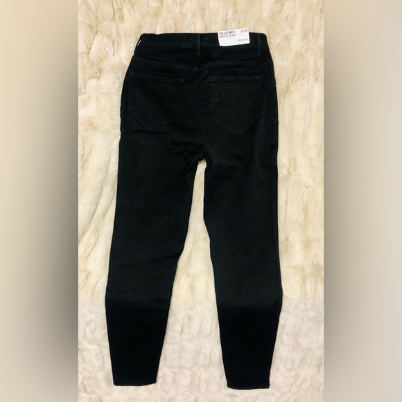NWT Luxurious Super-Soft Black Liquid Denim High-Rise Skinny Jeans - Picture 6 of 6
